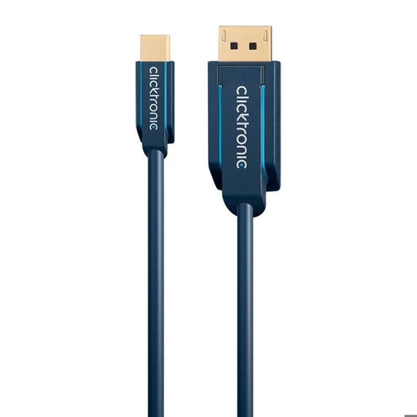 Mini DisplayPort till DisplayPort-adapter - CLICKTRONIC - 70737 - 1 m - Koppar - Blå