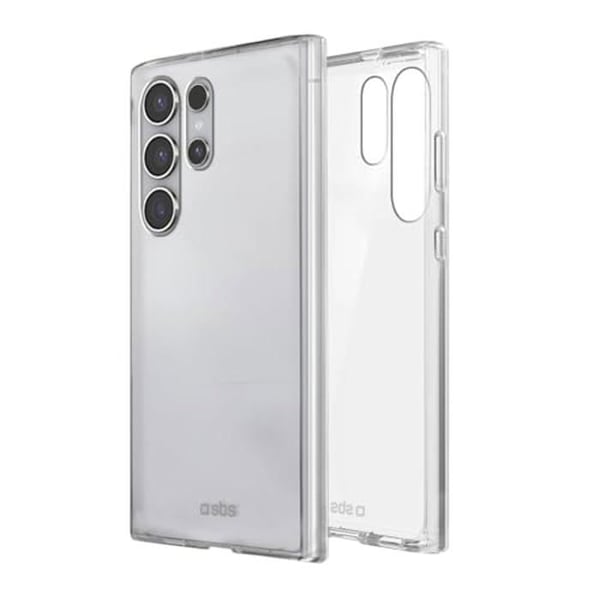 Coque Slim SBS - Samsung S25 Ultra - Flexibel - Helt skydd - Trådlös laddning - Transparent