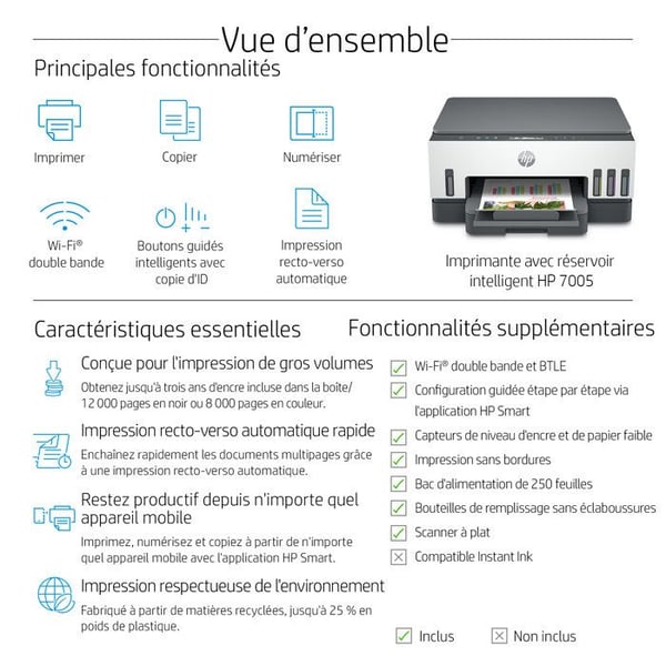 HP Smart Tank 7005 värikasetti monitoimilaite