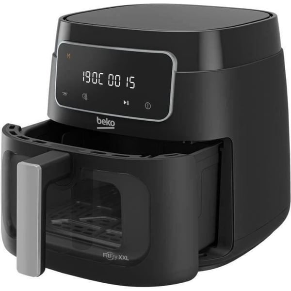 Multifunktionsluftfritøse - BEKO - FRL3374B - 1900 W - 7,6 L til 2 kg pomfritter - Touch LCD-skærm - Sort