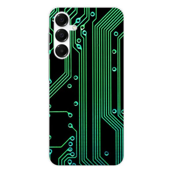 Silikonfodral - Kompatibel med Samsung Galaxy A16 - design med kretsmönster för nördar