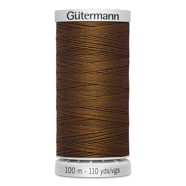 Fil extra stark 100% polyester Gutermann, 5-pack med 100m spolar - Att 650 - ljusbrun