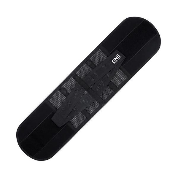 "Lumbarbälte - ONE FITNESS - PS130 - Ergonomiskt stöd - Ryggskydd - Unisex Svart"