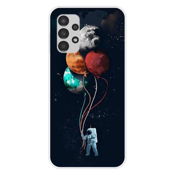 Siliconfodral - Kompatibel med Samsung Galaxy A13 4G - design med astronaut och ballonger