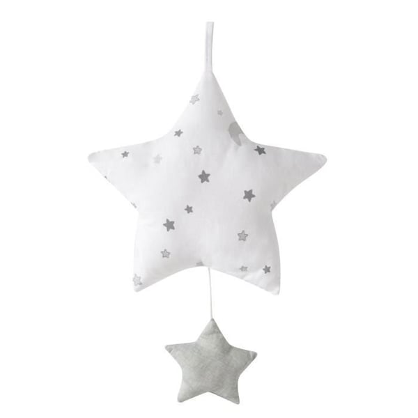 ROBA Music Box - Sternenzauber Grey - Hanging Musical Star - La Le Lu - Mixed - 27x27x5 cm