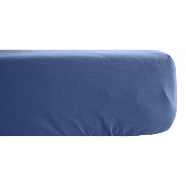 Palace 100 % tvättad färgad bomullsmatta 63 trådar/cm² South Wind - Palace Indigo - 160 x 200 cm 35 cm keps