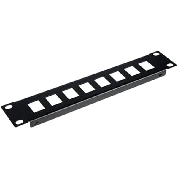 Panncentral 10" - EQUIP - 1U - Kompatibel med RJ45 Keystone - Färg Svart - Tom