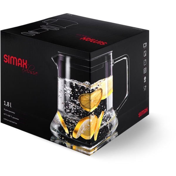 Teapot - SIMAX - LOOK - Värmebeständigt glas - 1,8L - Orange