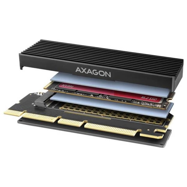 PCI-E-kort - AXAGON - PCEM2-XS - M.2 SSD NVMe 1 To - Lavprofil - PCI Express 3.0 x4