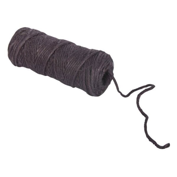 Jutetråd, 3 gånger 3,5mm rulle 50m, mörkbrun