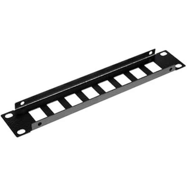 Panncentral 10" - EQUIP - 1U - Kompatibel med RJ45 Keystone - Färg Svart - Tom