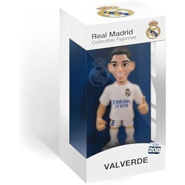 Figur - MINIX - MN18420 - Real Madrid - 12 cm - PVC - Gave til fodboldfans
