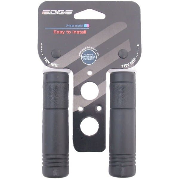 Cykelhjälpmedel - Edge - 105 mm paket - Gummi - Svart - Kompatibla med styre 22 mm - Cykel