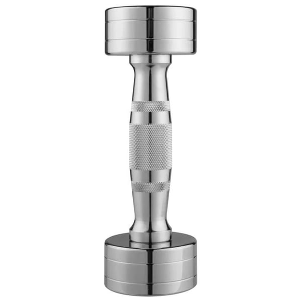 Haltère - MC Chrome - 5 kg - Krom - Ergonomisk skridsikker håndtag