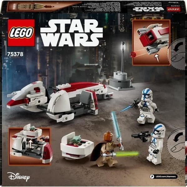LEGO® Star Wars 75378 The Mandalorian Speeder™ BARC Escape, byggsats