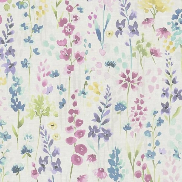 Non-woven tapet - färgglad - vit - Mönstrade tapeter - blommor / blommig - Aquarell Dreams - A.S