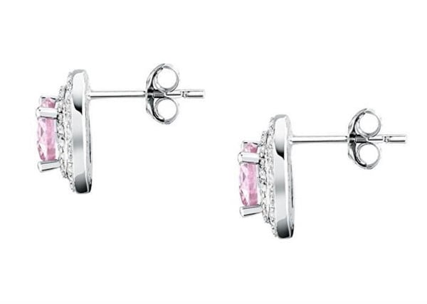 Örhängen - MORELLATO - SAIW273 - Silver 925 - Rosa kubisk zirkon - Stiftpushers