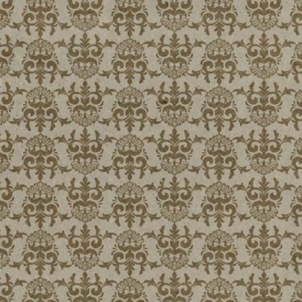 Bazzill Basics papper - Carton Glacé Motif stor Damask