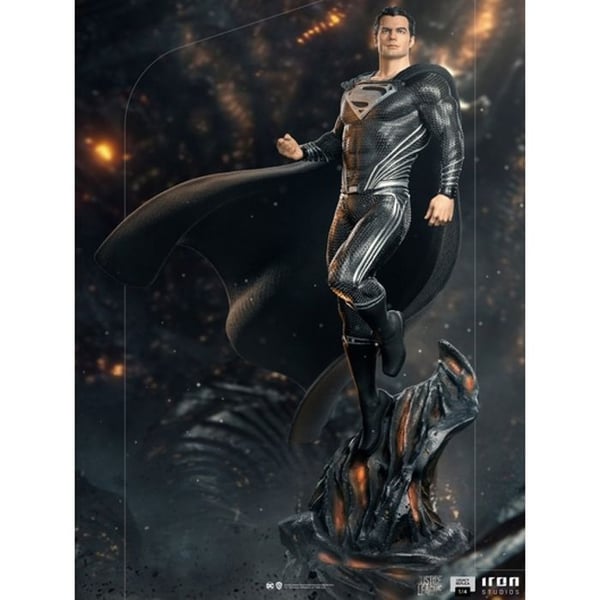 Statuett - ZACK SNYDER - JUSTICE LEAGUE - Superman - Skala 1/4 - Resin - Svart