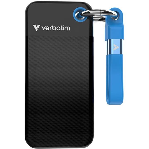 Extern SSD - VERBATIM - Pocket - 1 To - Svart / Blå