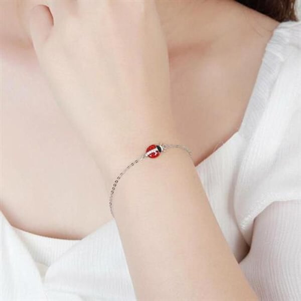 Armband - MOISS - B0000041 - Silver - Nyckelpiga - 16 cm förlängningsbar