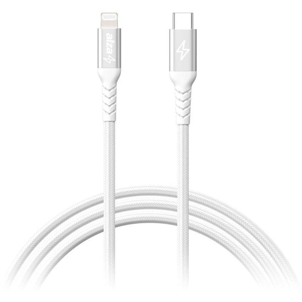 AlzaPower AluCore USB-C till Lightning MFi 2m silver