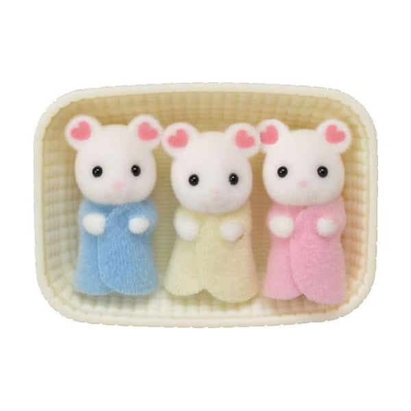 5337 Triple mus marshmallow - SYLVANIAN FAMILIES - Beige - Plast - Från 3 år