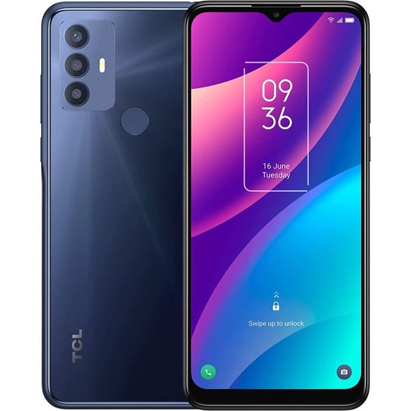 TCL 30SE Smartphone 6.52" - 4 GB RAM, 64 GB, 5000 mAh batteri, 50 MP, Dobbelt SIM, Blå