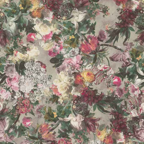 tapet i papper 229929 tapet blommor floral 53 x 1005 cm Rasch Selection Pink