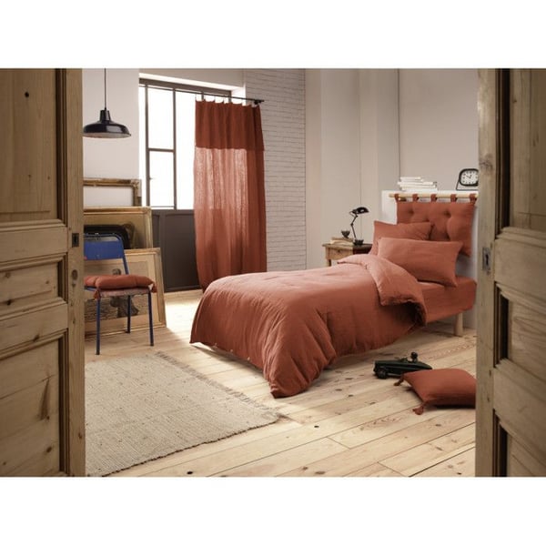 "Gaïa" påslakan alla storlekar "Cotton Gauze" - Gaïa Terracotta - Påslakan 140 x 200 cm