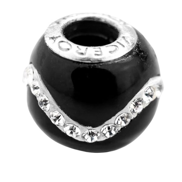Perlor - Viceroy - VMM0210-15 - Sterling Silver - Svart - 1CM