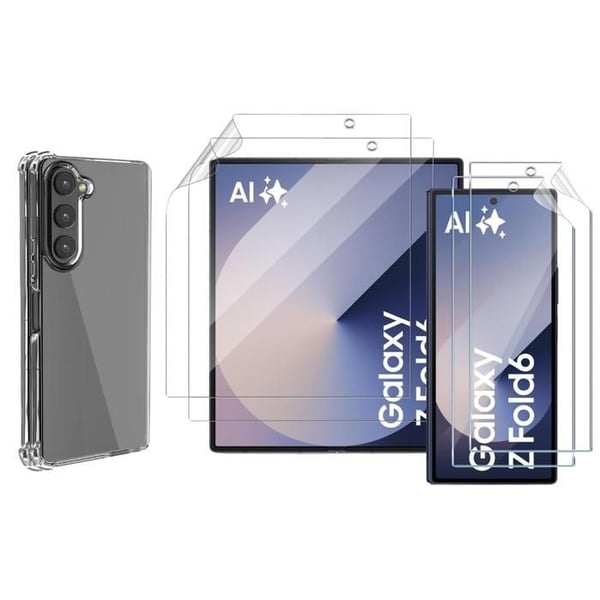 Fodral till Samsung Galaxy Z FOLD 6 och Phonillico® plastskärmskydd