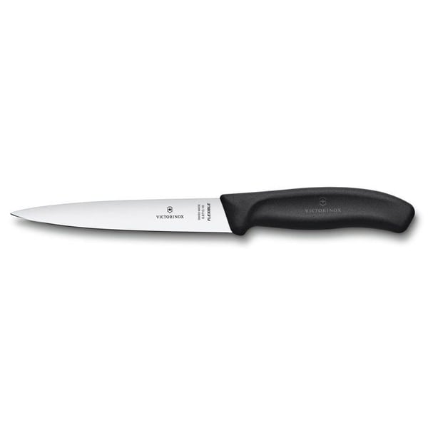 Keittiöveitsi - VICTORINOX - VT 6.8713.16B - Taipuisa terä 16 cm - Suora terä - Astianpesukoneen kestävä Keittiöveitsi - VICTORINOX - VT 6.8713.16B - Taipuisa terä 16 cm - Suora terä - Astianpesukoneen kestävä