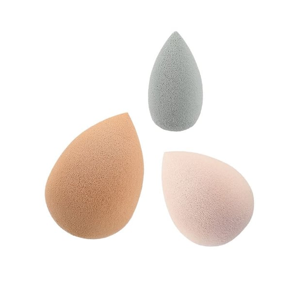 Makeupsvampar - Lussoni - 3st - Droppform - Standardstorlek, Medel, Mini - Enkel Applicering