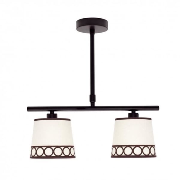 Lampa - Dalia - 2 ljus - Beige/Brown - Metall/Textil - E14