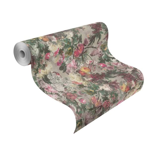 tapet i papper 229929 tapet blommor floral 53 x 1005 cm Rasch Selection Pink