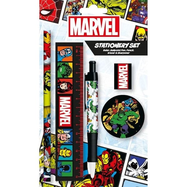Marvel - Set med kontorsmaterial "Klassiska serier"