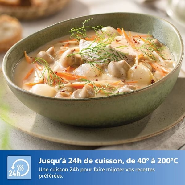 Luftfritös - PHILIPS - NA332/00 - 6,2L - 1700W - 12 program LED