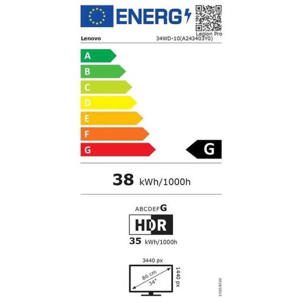 Lenovo Legion Pro 34WD-10 34" buet skærm 240 Hz