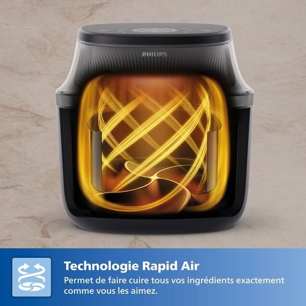 Luftfritös - PHILIPS - NA332/00 - 6,2L - 1700W - 12 program LED