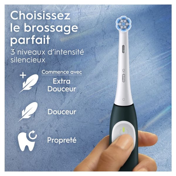 Elektrisk tandbørste - ORAL-B - iO2 - Skovgrøn - 3 børstemode - 2-minutters timer