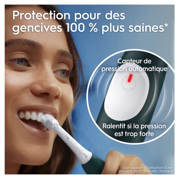 Elektrisk tandbørste - ORAL-B - iO2 - Skovgrøn - 3 børstemode - 2-minutters timer