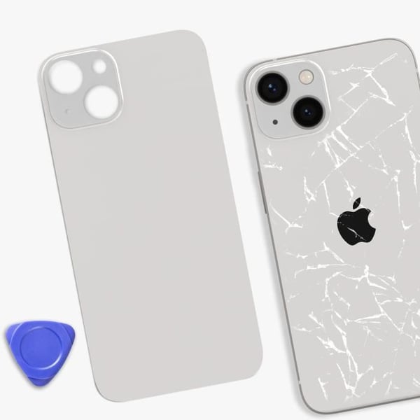 Ersättningsglas bak till iPhone 13 Vit