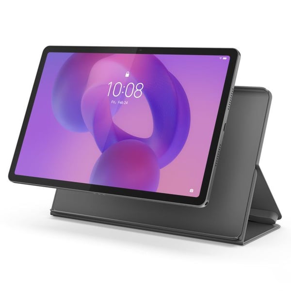 Folio Cover - Lenovo - Idea Tab - Polyurethan + Polycarbonat - Stødbeskyttelse - Indbygget Støtte