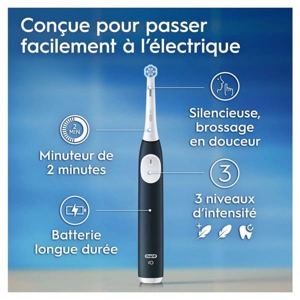 Elektrisk tandbørste - ORAL-B - iO2 - Skovgrøn - 3 børstemode - 2-minutters timer