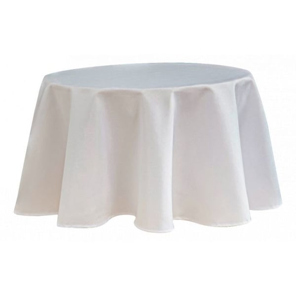 Vanlig vit rund anti-fläcksduk 160 cm
