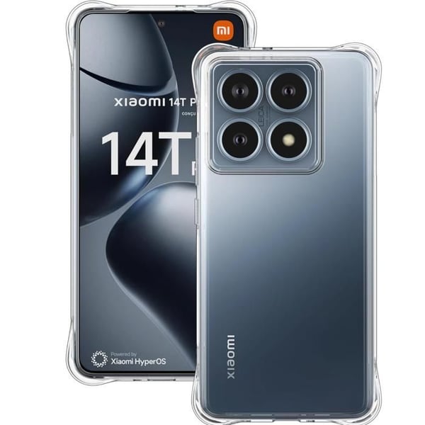 Fodral - Phonillico® - Xiaomi 14T PRO - Stötsäker - Flexibel - Transparent