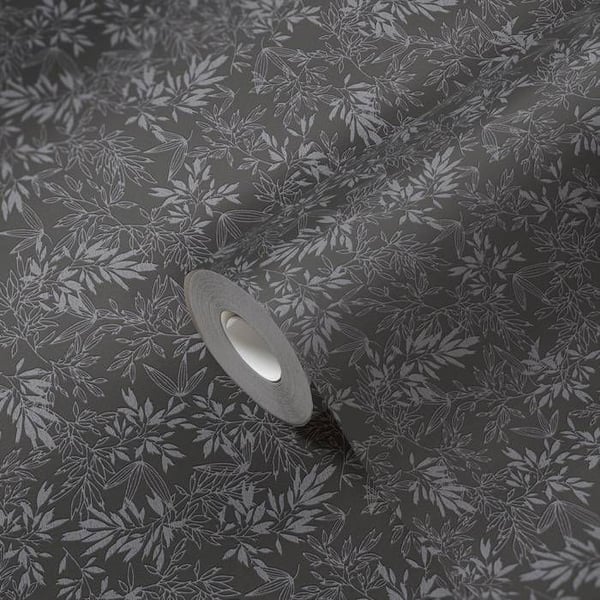 A.S. Creation Attractive 2 390284 Non-woven tapet blommor 10.05 x 0.53 m Svart
