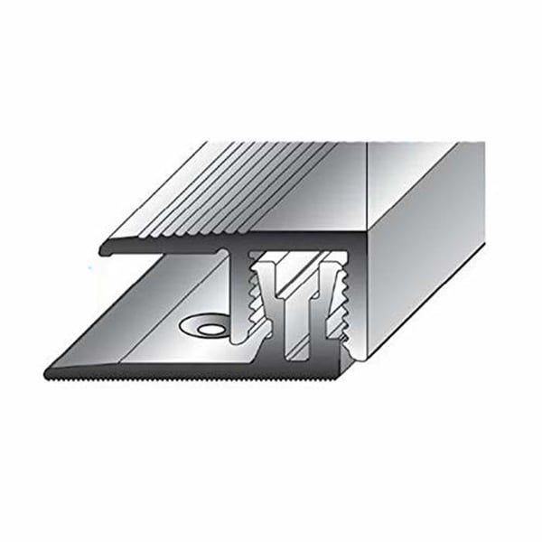 Klipprofil för avslutande beklädnad, laminatfinishing H 7 - 10 mm l 21,5 mm i 2 delar anodiserad aluminium - mörkbrons - 100...