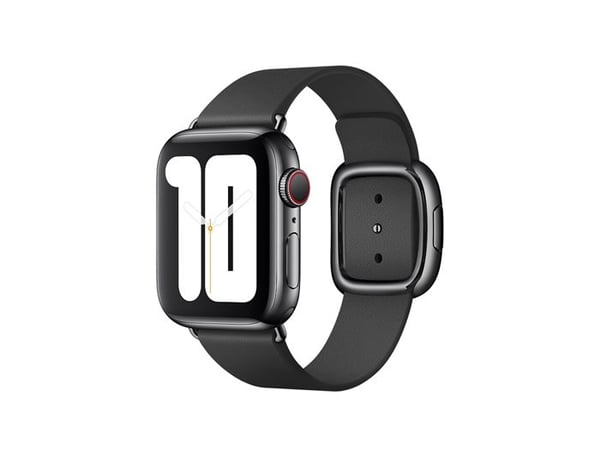 Armband för Apple Watch 38mm i äkta läder svart